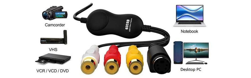 Ezcap USB2.0 UVC Analog till Digital Video Capture