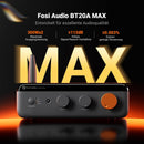 Fosi Audio BT20A MAX Stereo Power Amplifier, 300W x 2 Hi-Fi Audio Amp with PFFB Technology, LDAC Bluetooth 6.0 +Fosi Audio 2RCA to 2RCA Cable 0.9Ft