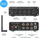 Fosi Audio BT30D Bluetooth 5.0 Stereo Audio Receiver Förstärkare 2.1 Channel Mini Hi-Fi Class D Integrated Amp 2X50 Watt