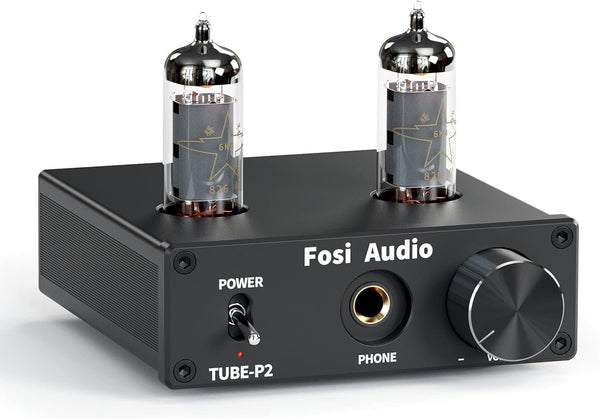 Fosi Audio P2 Hörlursförstärkare Vacuum Tube Hörlursförstärkare Mini Hi-Fi Stereoljud