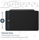 Graphic Tablet 12" with 8 Express Keys & 13 Multimedia Keys Support Mac OS/Windows/Android