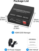 HDMI EDID Emulator - HDMI 2.0b 4K60Hz 18Gbps HDCP2.2 CEC HDR YUV 4:4:4