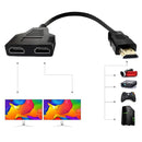 HDMI Splitter 1 till 2 upplösning 1080p 10cm kabel