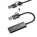 HDMI till USB adapter för videoinspelning 4K 30Hz USB-A och USB-C