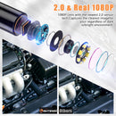 Industrial Endoscope, 4.3 Inch 5m IPS Digital Endoscope Camera, 1080P HD Camera with 8 LED Lights, IP67 Waterproof Snake Camera