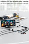 NÖRDIC USB-C Splitter 1 till 3, 1xUSB-C 1xUSB-C PD60W 1x3,5mm hörlursuttag OTG Kabel