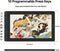 Kamvas 16 2021 Graphics Tablet with Display, 15.6 Inch Full Laminate Screen Pen Display, 10 Programmable Push Buttons, 8192 Levels Battery-Free Pen