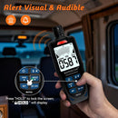 Kolmonoxiddetektor 0 ~ 1 000 ppm med LCD-skärm, bärbart CO-larm med visuella och hörbara larm, uppladdningsbar CO-detektor för hem, camping, utomhus