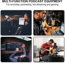 Live Sound Card Audio Mixer, Podcast Audio Interface with DJ Mixer Effects for PS4 PS5 Karaoke Tiktok YouTube Live Streaming Record Gaming