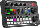 Live Sound Card Audio Mixer, Podcast Audio Interface with DJ Mixer Effects for PS4 PS5 Karaoke Tiktok YouTube Live Streaming Record Gaming