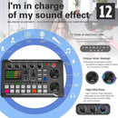 Live Sound Card Audio Mixer, Podcast Audio Interface with DJ Mixer Effects for PS4 PS5 Karaoke Tiktok YouTube Live Streaming Record Gaming