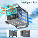 MAIWO 4‑plats DAS-design för 3,5” SATA‑HDD med 2 kylfläktar, USB‑C & 10 Gbps hastighet, ingen RAID