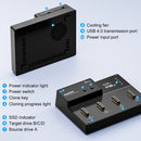 MAIWO 4 Bay M.2 NVMe SSD USB4.0 Dock, Cloner Duplicator, Supports 1-to-3 Offline Clone & Software RAID,40Gbps compatible with Thunderbolt 4/3