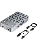 MAIWO Dual Bay RAID Enclosure for M.2 NVMe SATA SSD with Clone RAID 0 RAID 1, USB C 3.2 GEN2x2 20Gbps