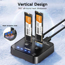 MAIWO K3016AN NVMe Cloner M.2 Duplicator for PCIe NVMe M-Key SSD, 16Gbps Cloning Speed, Access Two SSDs Simultaneously