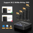 MAIWO K3016AN NVMe Cloner M.2 Duplicator for PCIe NVMe M-Key SSD, 16Gbps Cloning Speed, Access Two SSDs Simultaneously
