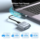 MAIWO M.2 2230 NVMe & SATA SSD mini extern kabinett USB 3.2 Gen 2 10Gbps