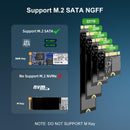 MAIWO SATA M.2 SSD Clone docking 1 to 4 B&M Key 5Gbps