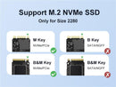 MAIWO USB4.0 NVMe extern kabinett 8TB M och B&M key 2280