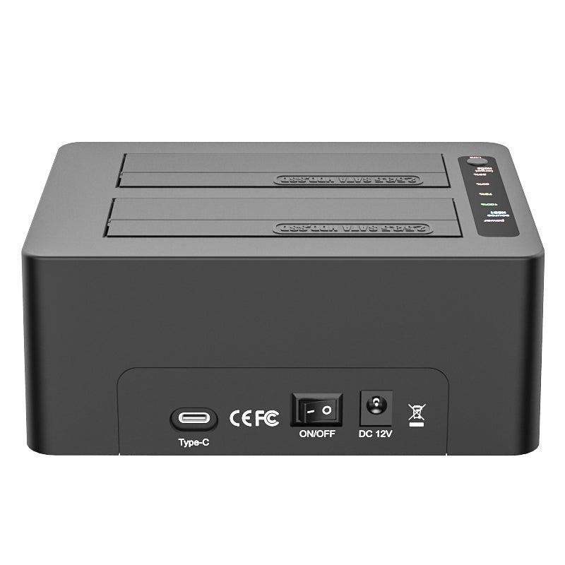 Maiwo K3082C USB C 3.1 GEN2 10Gbps Dockningsstation för 2st 2,5 3,5 SATA HDD SSD upp till 14TB med stöd för UASP, Stöd för SATAIII 6Gbps