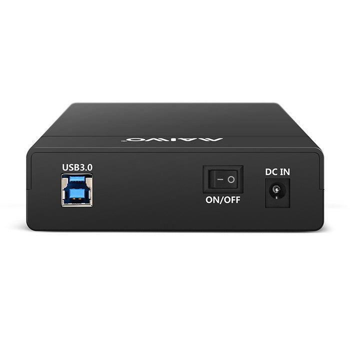 Maiwo K3568A USB 3.2 Gen1 5Gbps extern lagringskabinett för 1st 3,5" SATA HDD upp till 8TB  med stöd för UASP USB Kabel ingår