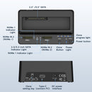 Maiwo Triple Bay HDD Clone-kabinett för 2× SSD NVMe M.2 och 1× SATA HDD