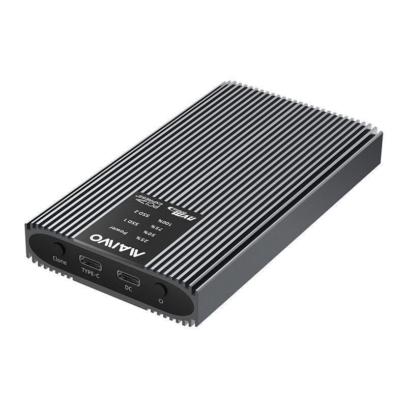 Maiwo externakabinett för hårddiskkloning M.2 NVMe SSD USB3.2 20Gbps