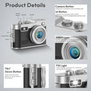 Mini HD Camera - 0.96" Screen, 2MP Photo Resolution and 1080P Video, 200mAh Battery