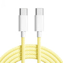 NÖRDIC 0,5m USB 2.0 USB-C till C kabel för iPhone 15/15 Pro/15 Plus/15 Pro Max 3A 480Mbps 60W gul