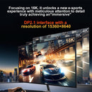 NÖRDIC 0,5m bidirektionell USB-C till DisplayPort 2.1 kabel 16K60Hz 8K240Hz/120Hz 4K240/165/144/60 HDR HDCP2.3