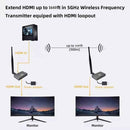 NÖRDIC 1080P Full HD HDMI Wireless 180m  Extender 1 TX to 1 RX Loop Out WiFi 5.8G