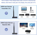 NÖRDIC 1080P Full HD HDMI Wireless 180m  Extender 1 TX to 1 RX Loop Out WiFi 5.8G