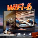 NÖRDIC 1080P Projektor Certifierad för Netflix, Prime Video, Disney+ och YouTube, 300 ANSI lumen, 2.4/5G WiFi 6-stöd för iOS/Android