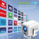 NÖRDIC 1080P Projektor Netflix-certifierad 200 ANSI lumen 2.4/5G WiFi 6 stöd för iOS/Android