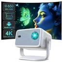 NÖRDIC 1080P Projektor Netflix-certifierad 320 ANSI lumen 2.4/5G WiFi 6 stöd för iOS/Android