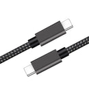 NÖRDIC 1,5m USB3.2 Gen1 USB-C till C nylonflätad kabel snabbladdning 3A 5Gbps Power Delivery PD 60W