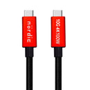 NÖRDIC 1,5m USB3.2 Gen2 SuperSpeed USB 10Gbps USB-C till C nylonflätad kabel med Power Delivery 100W, 4K60Hz video och Emarker