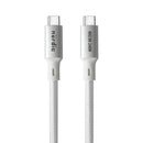 NÖRDIC 1.5m USB4 USB-C till C nylonflätad kabel PD3.1 med 240W snabbladdning 40G 8K60Hz 4K120Hz 5K60Hz 2x4K60Hz Emarker