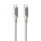 NÖRDIC 1.5m USB4 USB-C till C nylonflätad kabel PD3.1 med 240W snabbladdning 40G 8K60Hz 4K120Hz 5K60Hz 2x4K60Hz Emarker