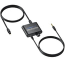 NÖRDIC 192 kHz Digital till analog ljudomvandlare, SPDIF optisk till 3,5 mm adapter med 1 m optisk kabel + 1 m 3,5 mm ljudkabel
