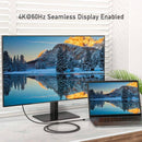 NÖRDIC 1m Displayport till HDMI 4K60Hz Dynamic HDR 18Gbps