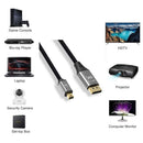 NÖRDIC 1m Mini DisplayPort till DisplayPort-kabel 8K@60Hz 4K@240Hz 32.4Gbps