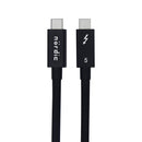 NÖRDIC 1m Thunderbolt 5 kabel 80Gbps dataöverföring 240W laddning 120Gbps bandbredd 16K60Hz 8K60Hz 4K540Hz