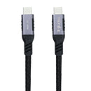 NÖRDIC 1m USB3.2 Gen1 USB-C till C nylonflätad kabel snabbladdning 3A 5Gbps Power Delivery PD 60W