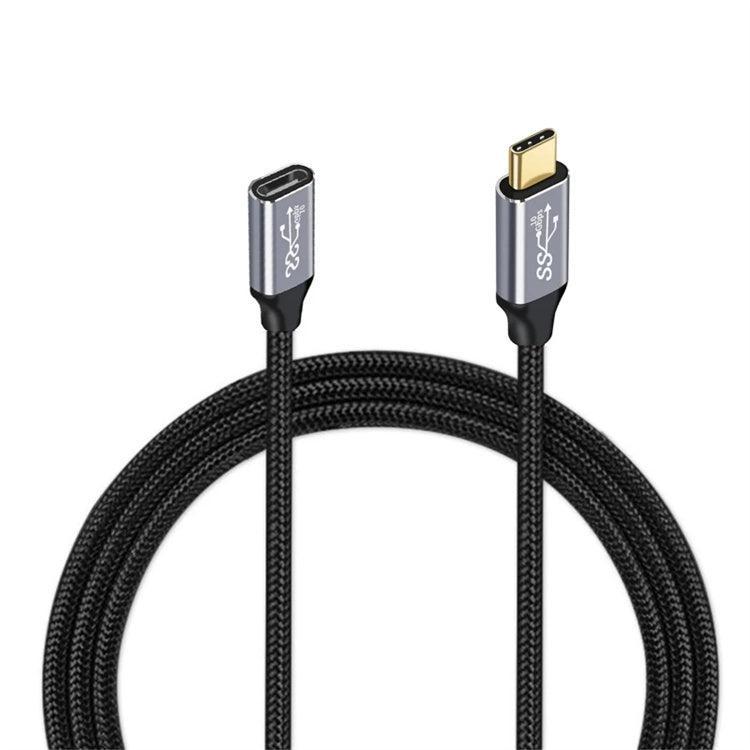 NÖRDIC 1m USB3.2 SuperSpeed USB 5Gbps USB-C till C förlängningskabel med Power Delivery 60W och 4K60Hz video