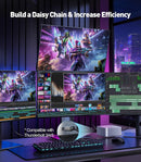NÖRDIC 1m bidirektionell USB-C till DisplayPort 2.1 kabel 16K60Hz 8K240Hz/120Hz 4K240/165/144/60 HDR HDCP2.3