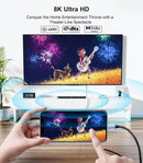 NÖRDIC 1m kabel USB-C till HDMI 2.1 8K30Hz 4K120Hz 48Gbps HDR Kompatibel med Thunderbolt 3 och 4