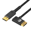 NÖRDIC 1 m nylonflätad DisplayPort 2.1 kabel DP80 UHBR20 80Gbps 16K/10K/8K@60Hz 4K@165/144Hz DSC 1.2a HDR HDCP 2.2 FreeSync G-Sync