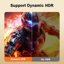 NÖRDIC 1 m nylonflätad DisplayPort 2.1 kabel DP80 UHBR20 80Gbps 16K/10K/8K@60Hz 4K@165/144Hz DSC 1.2a HDR HDCP 2.2 FreeSync G-Sync