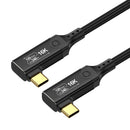 NÖRDIC 1m vinklad USB4 V2.0 120G 16K 240W kompatibel med Thunderbolt 5/4/3